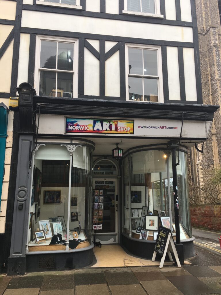 Norwich Art Shop Exterior